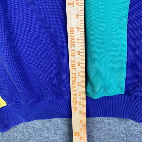VINTAGE Nautica Sweater Mens Medium 1/4 Zip 90's Colorblock Sailing Retro - Picture 8 of 9